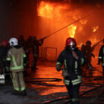 نجات ۲۰ دانشجوی دختر توسط آتش نشانان ایلام